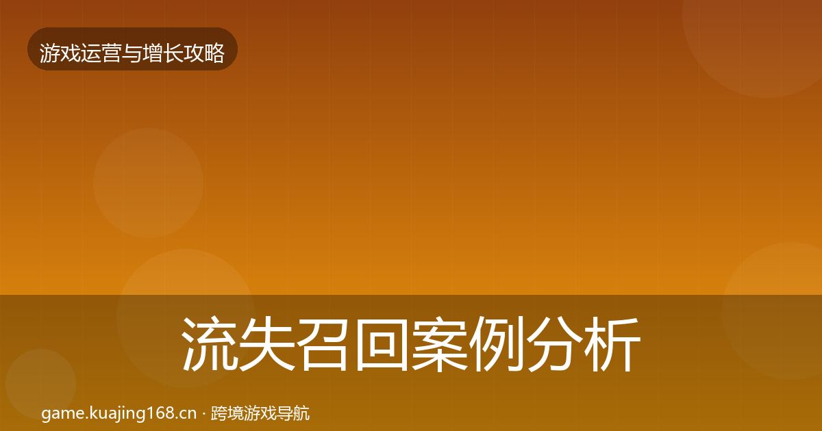 流失召回案例分析要点梳理·第1053篇