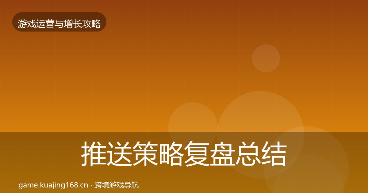 推送策略复盘总结入门到进阶·第1069篇