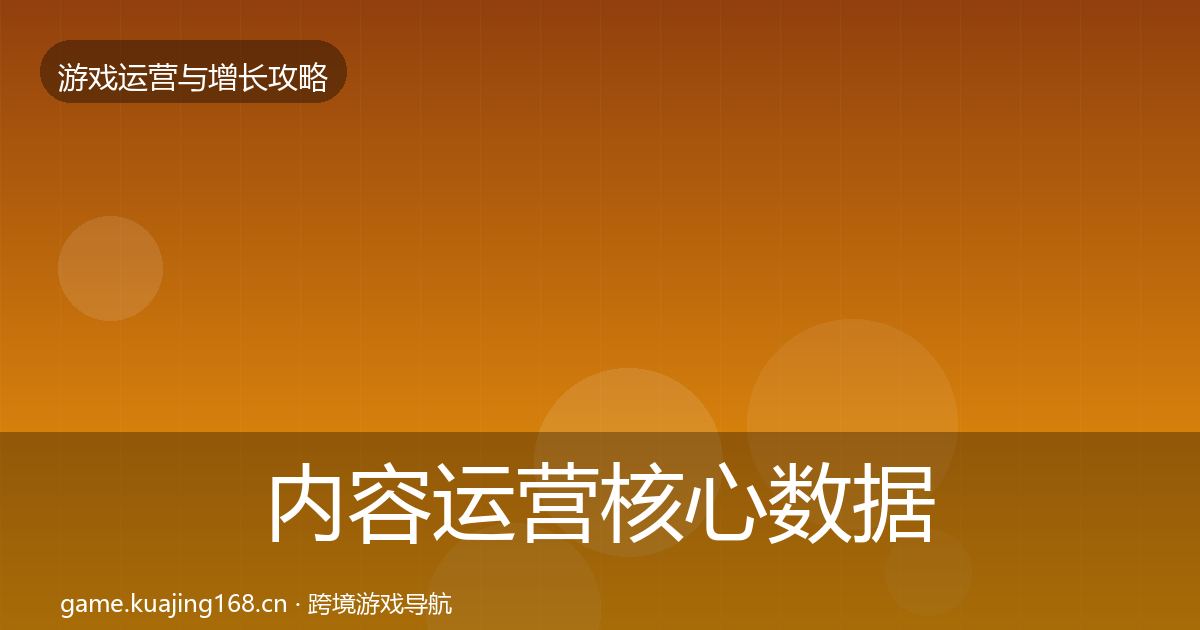 内容运营核心数据指标实践指南·第1079篇