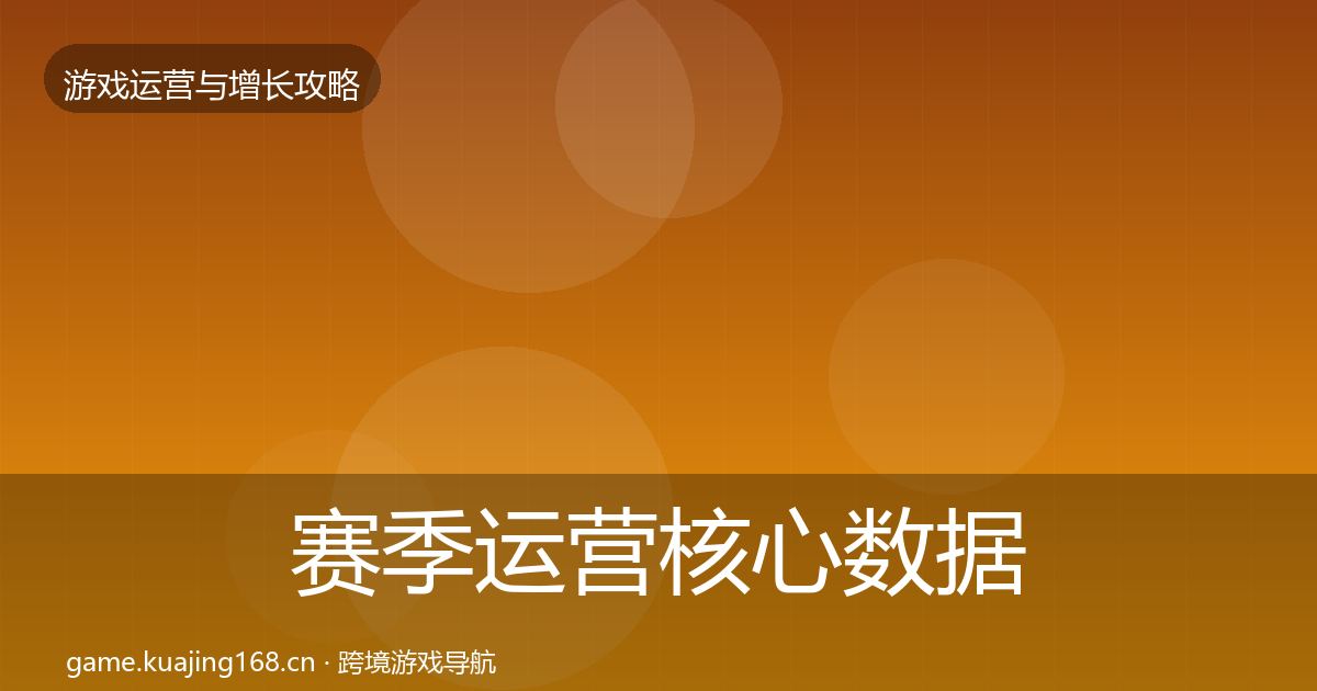 赛季运营核心数据指标实践指南·第1080篇