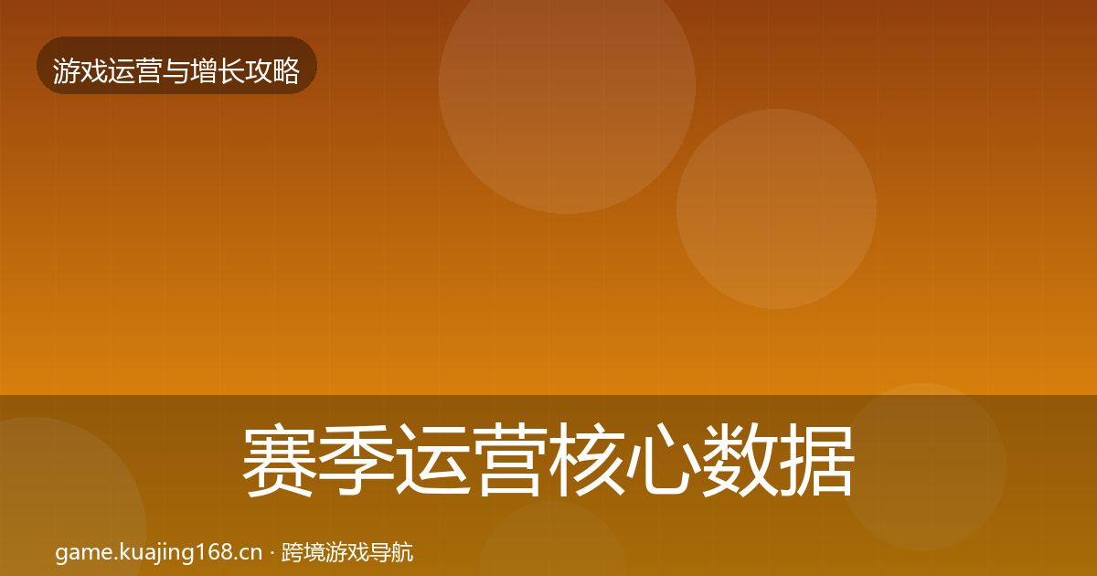 赛季运营核心数据指标实践指南·第1120篇
