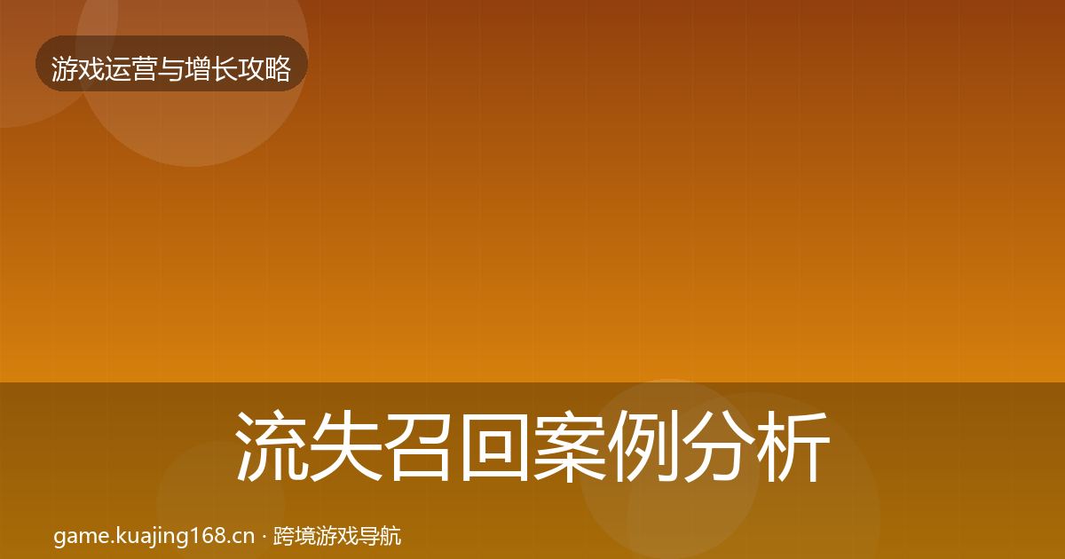 流失召回案例分析要点梳理·第1133篇