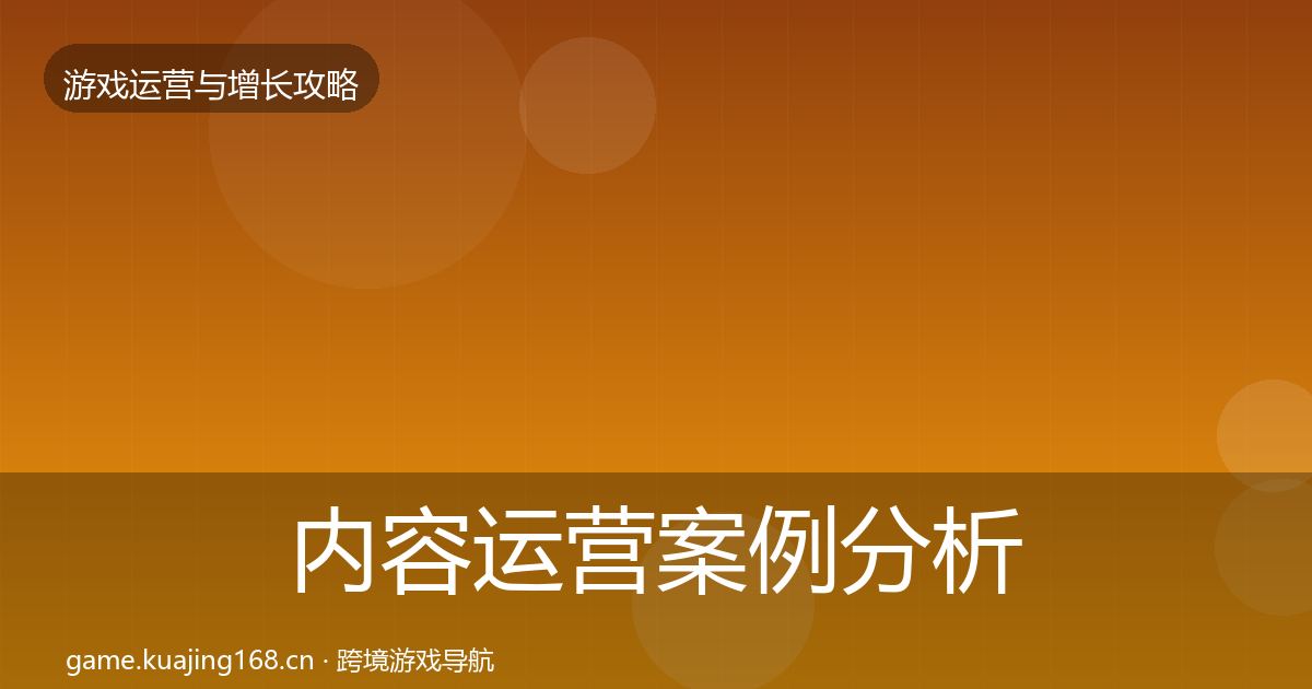 内容运营案例分析实践指南·第1134篇