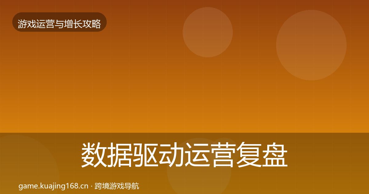 数据驱动运营复盘总结实践指南·第1148篇