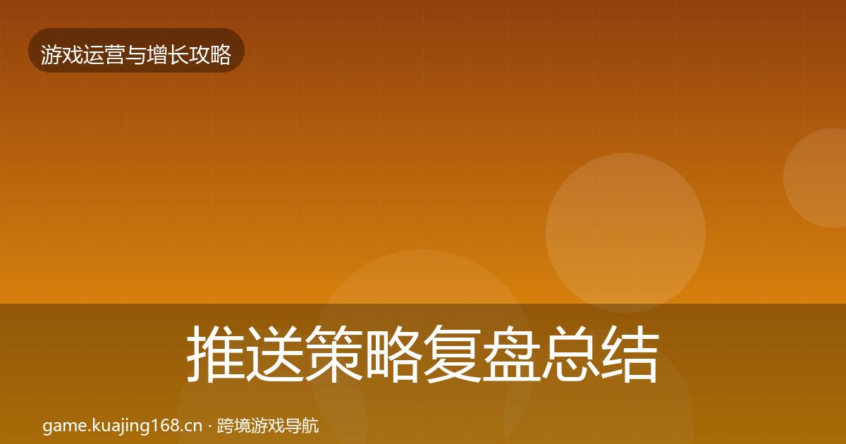 推送策略复盘总结入门到进阶·第1149篇