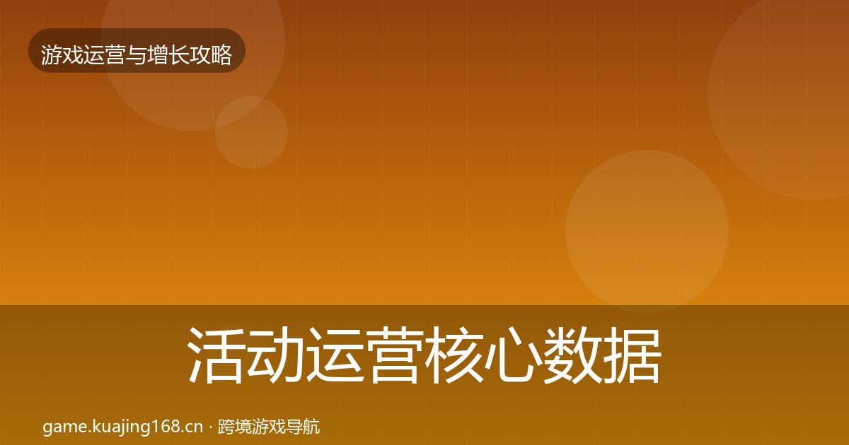 活动运营核心数据指标入门到进阶·第1156篇