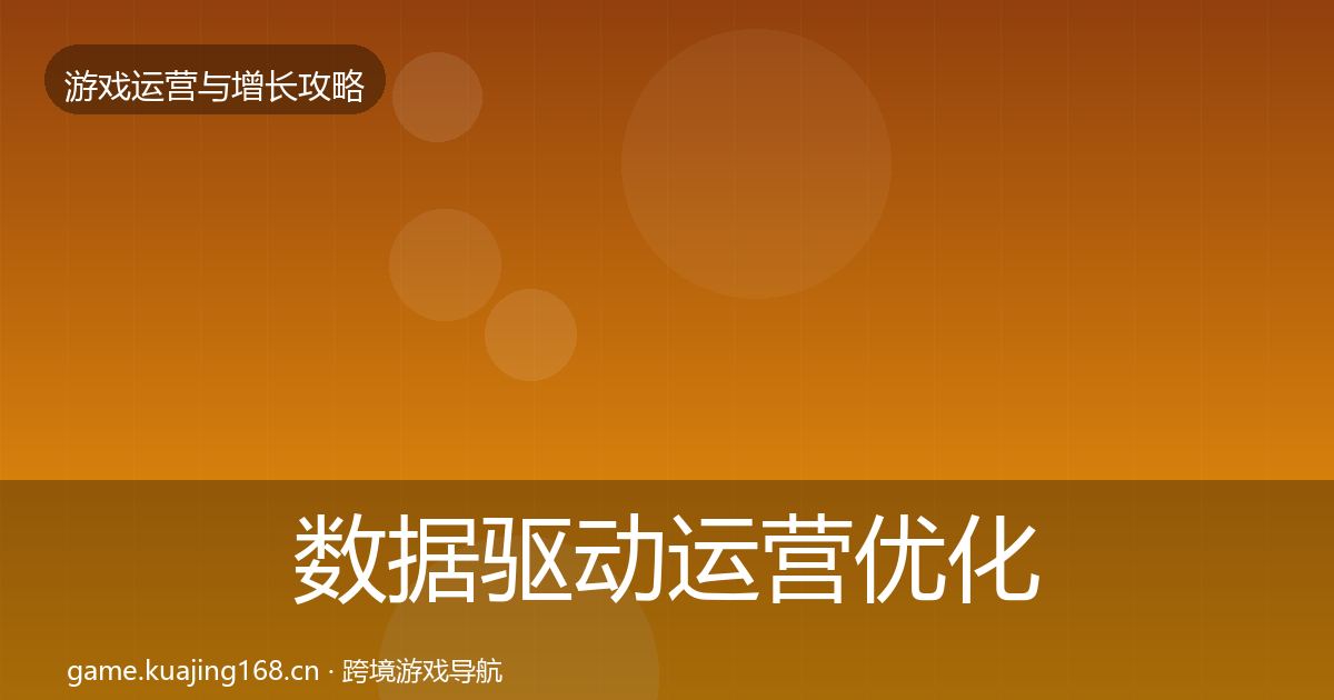 数据驱动运营优化建议实践指南·第1183篇