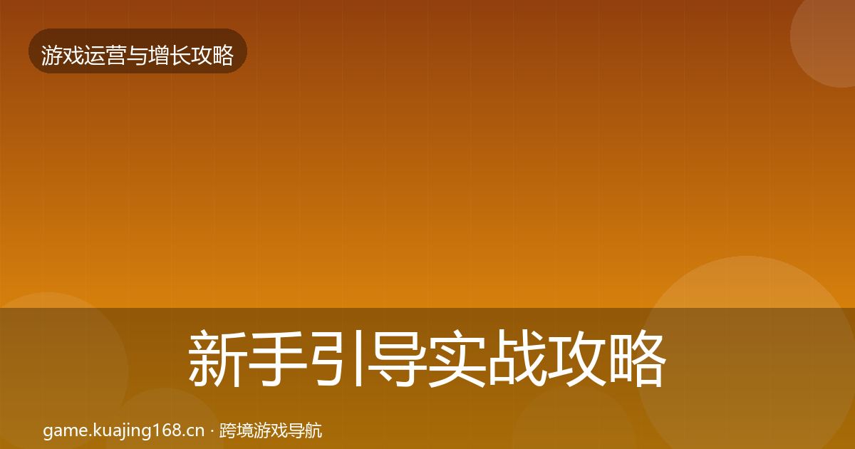 新手引导实战攻略入门到进阶·第1203篇