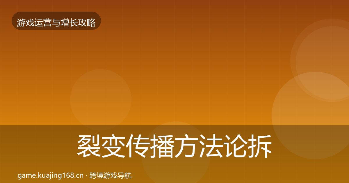 裂变传播方法论拆解入门到进阶·第1207篇