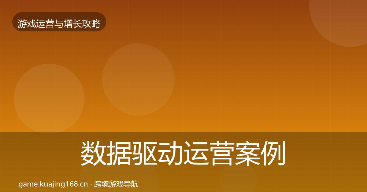 数据驱动运营案例分析实践指南·第1213篇