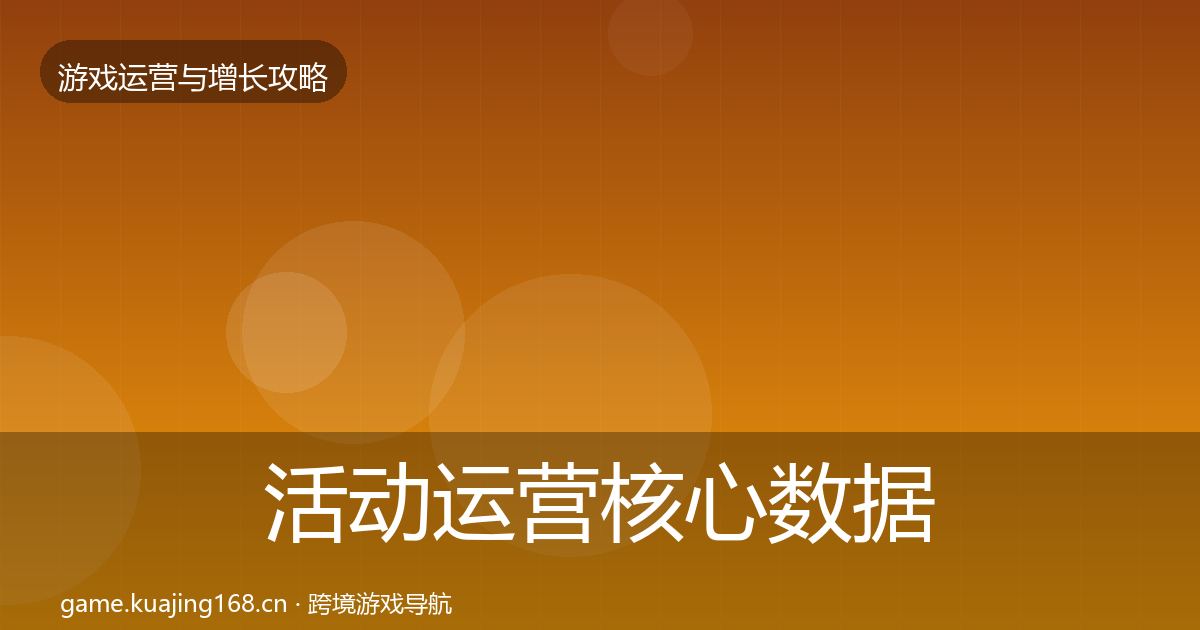 活动运营核心数据指标入门到进阶·第1236篇