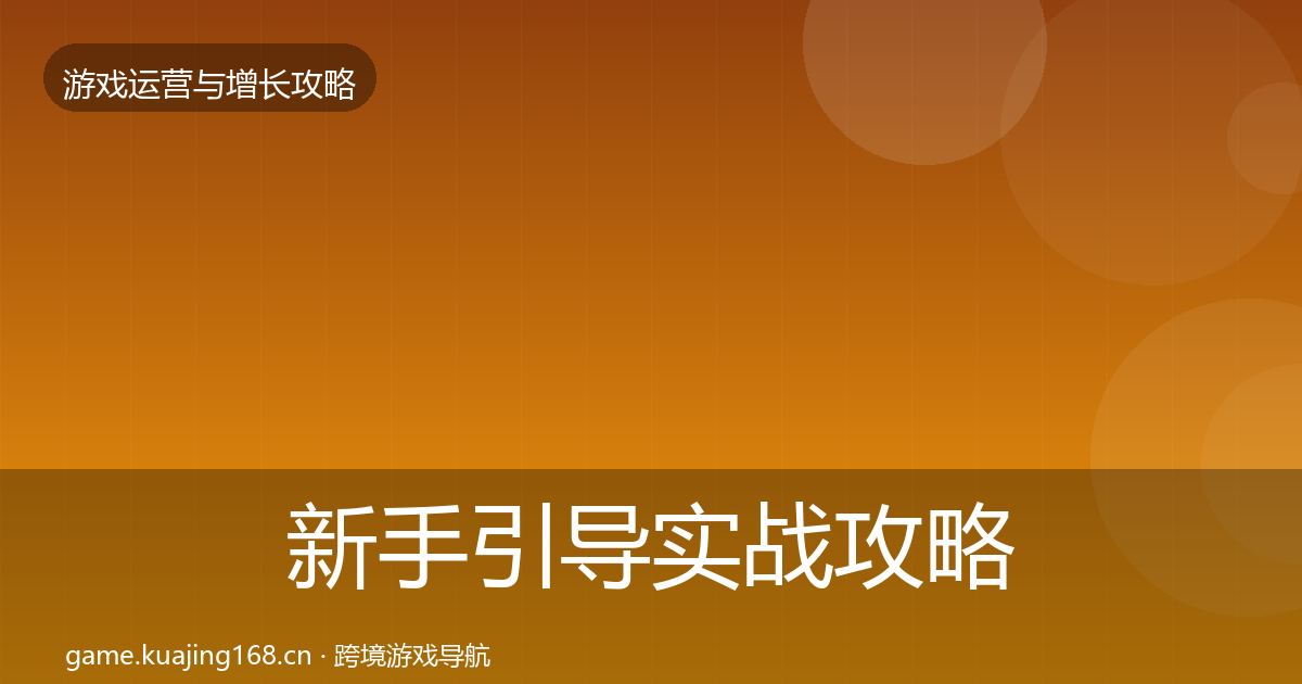 新手引导实战攻略入门到进阶·第1243篇