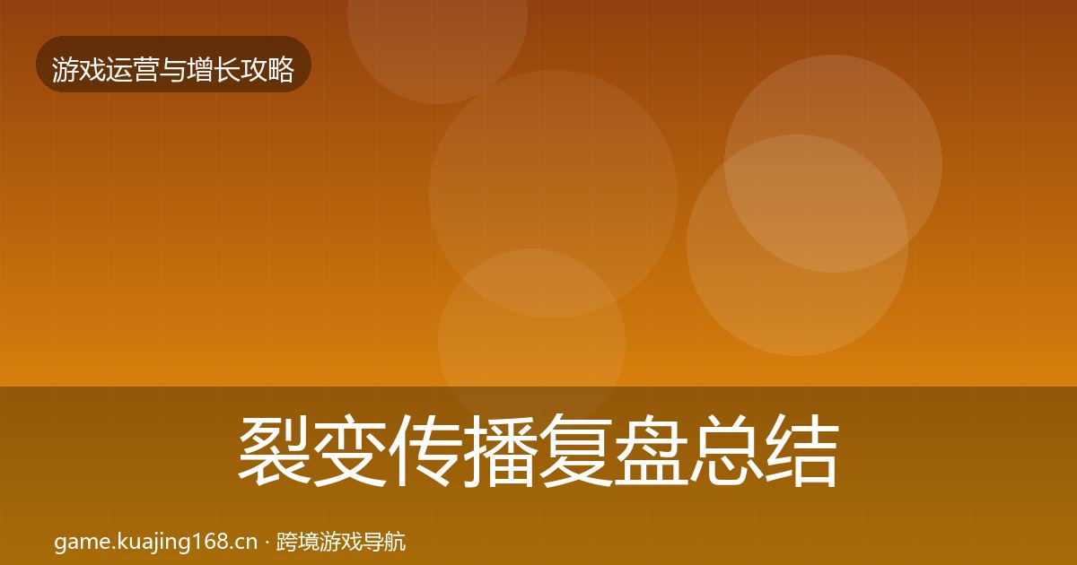 裂变传播复盘总结入门到进阶·第1267篇