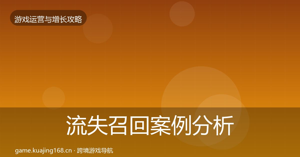 流失召回案例分析要点梳理·第1293篇