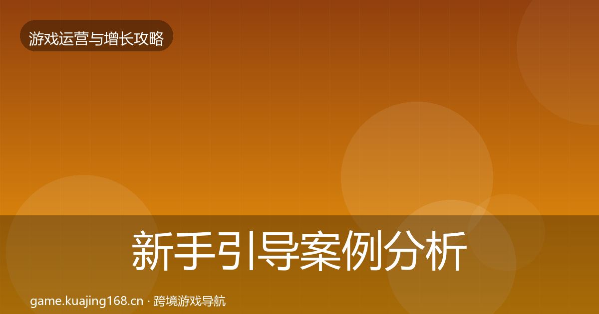 新手引导案例分析入门到进阶·第1293篇