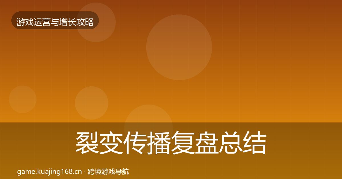 裂变传播复盘总结入门到进阶·第1307篇