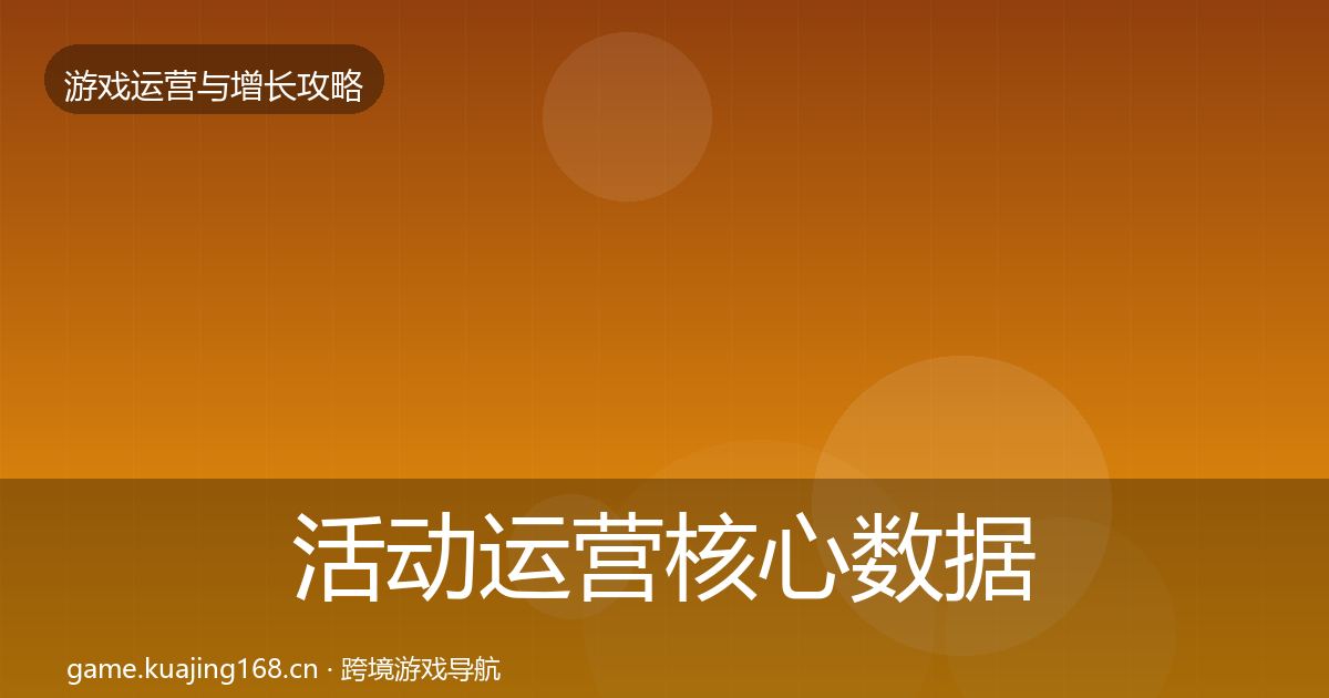 活动运营核心数据指标入门到进阶·第1316篇