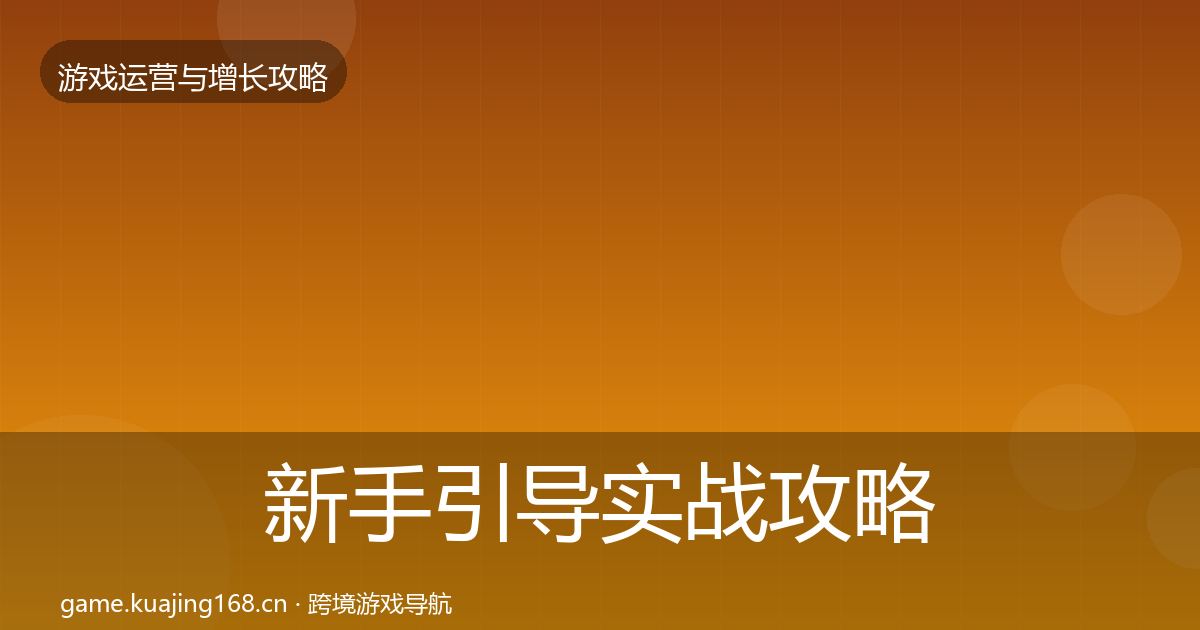 新手引导实战攻略入门到进阶·第1323篇