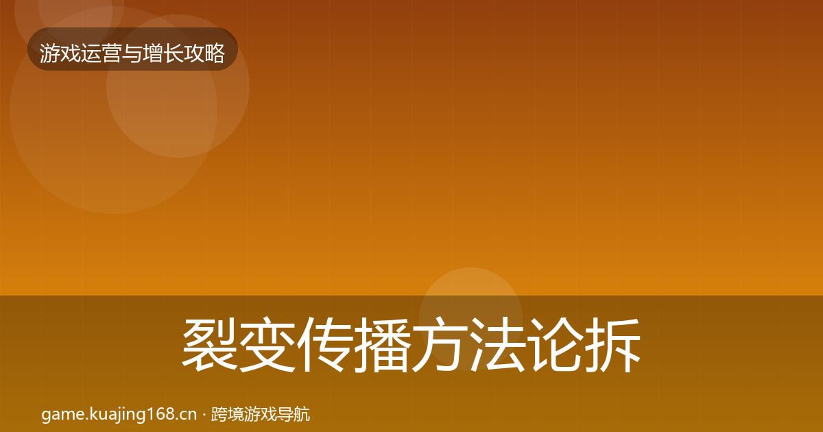 裂变传播方法论拆解入门到进阶·第1327篇