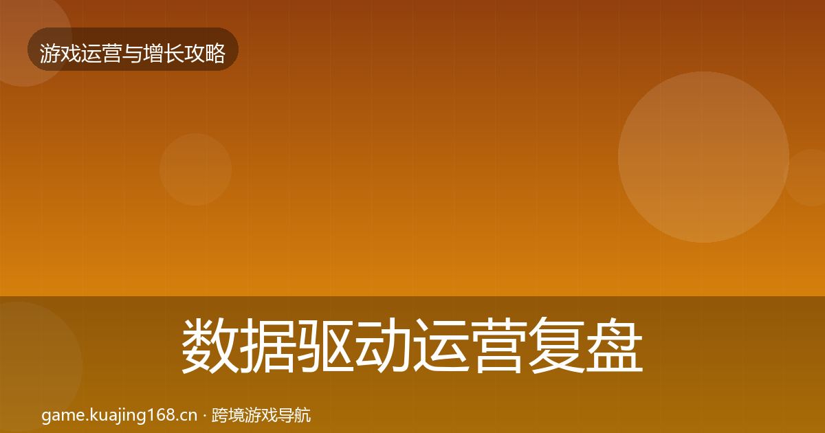 数据驱动运营复盘总结实践指南·第1348篇