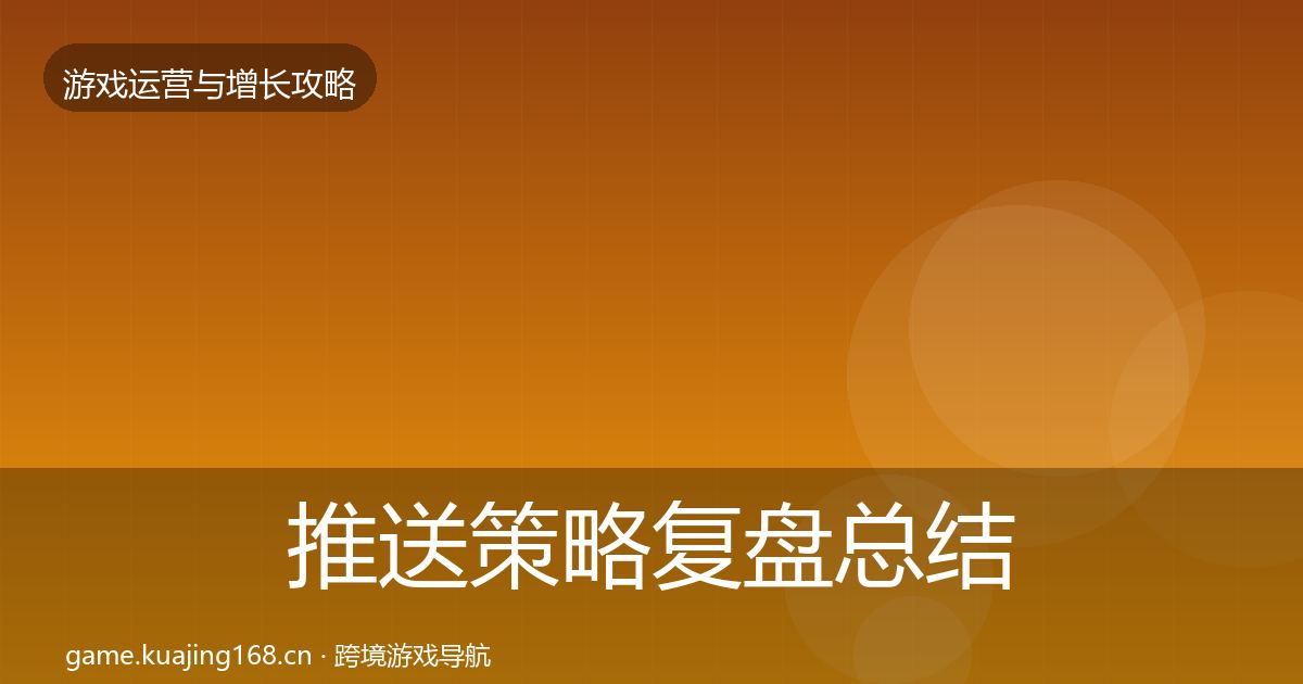 推送策略复盘总结入门到进阶·第1349篇