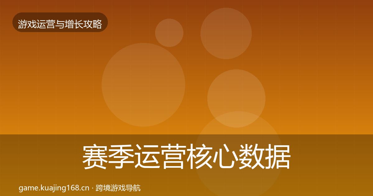 赛季运营核心数据指标实践指南·第1360篇
