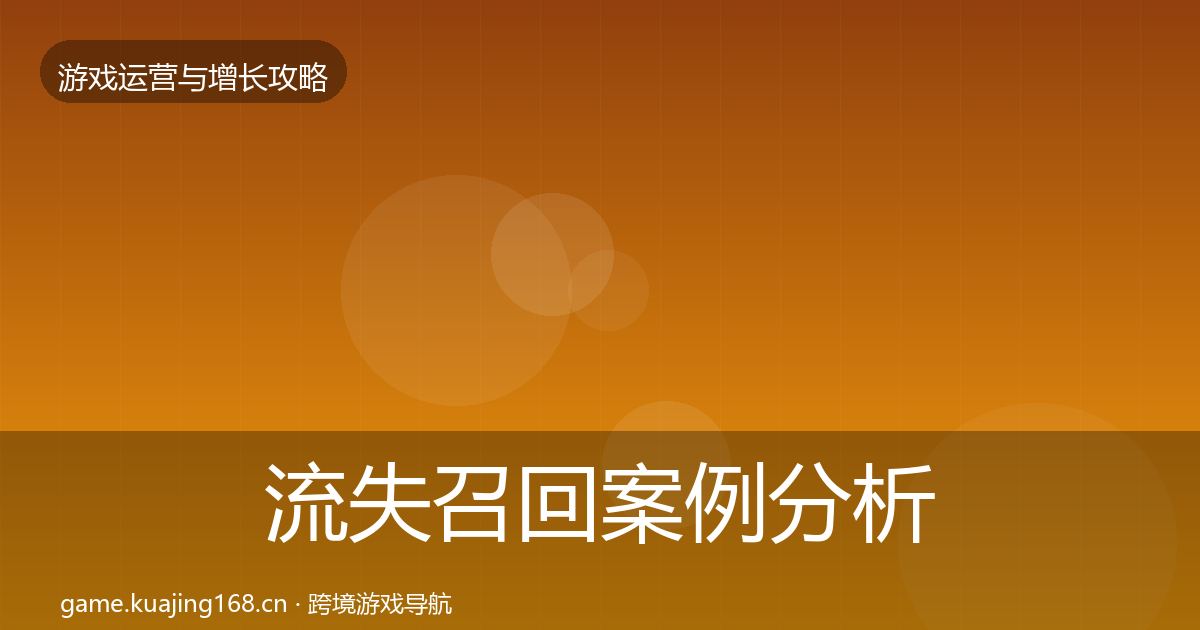 流失召回案例分析要点梳理·第1373篇