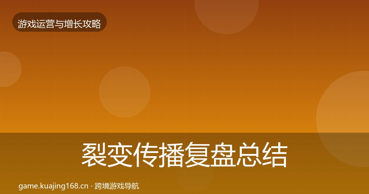 裂变传播复盘总结入门到进阶·第1387篇