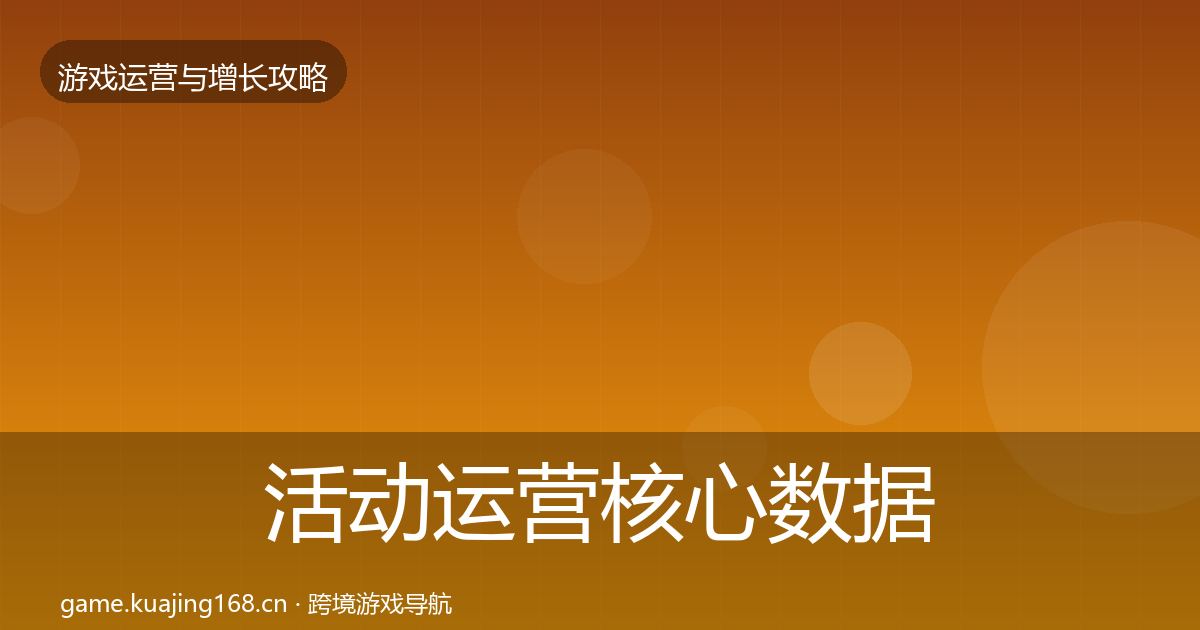 活动运营核心数据指标入门到进阶·第1396篇