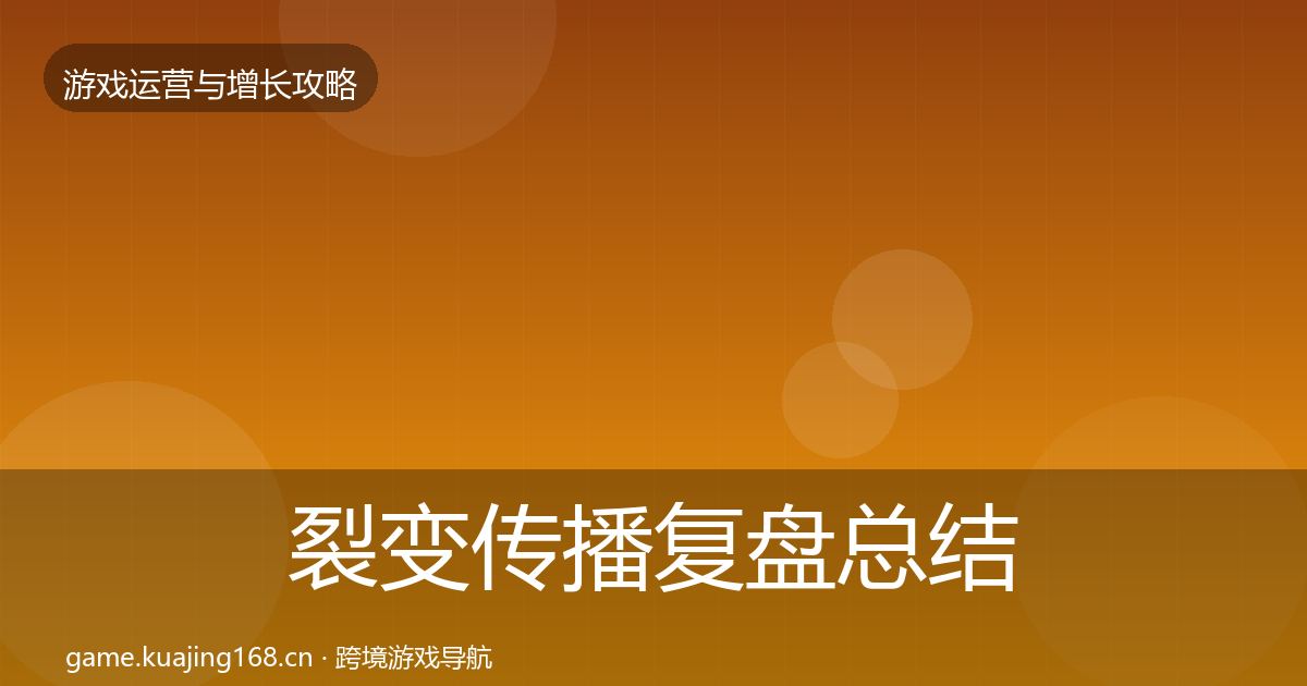 裂变传播复盘总结入门到进阶·第1427篇