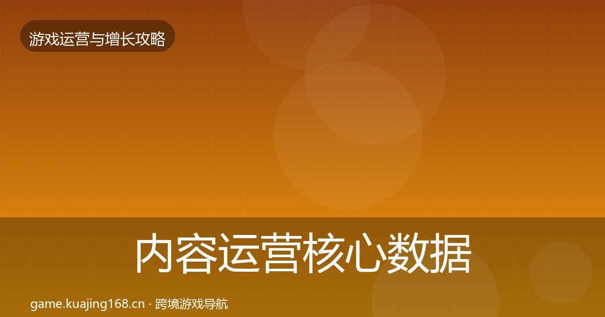 内容运营核心数据指标实践指南·第1439篇