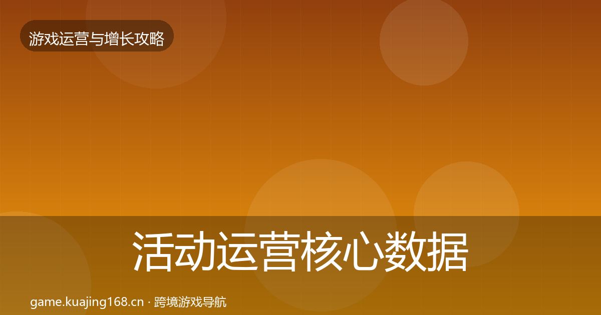 活动运营核心数据指标入门到进阶·第1476篇