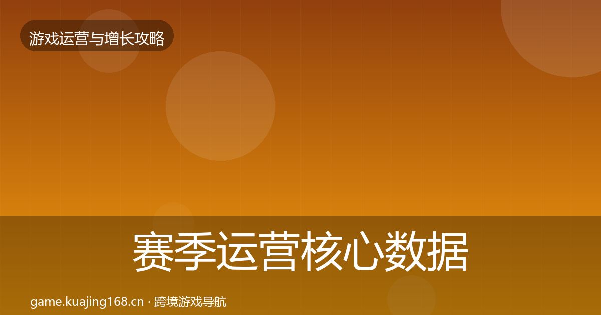 赛季运营核心数据指标实践指南·第1480篇