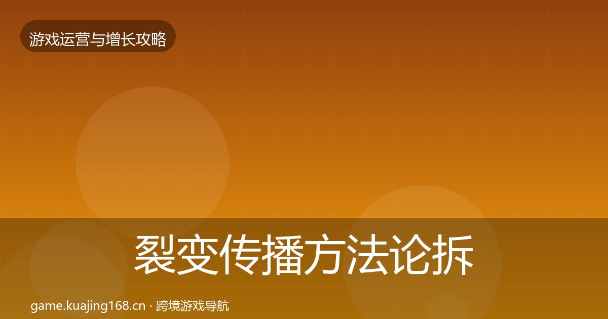 裂变传播方法论拆解入门到进阶·第1487篇