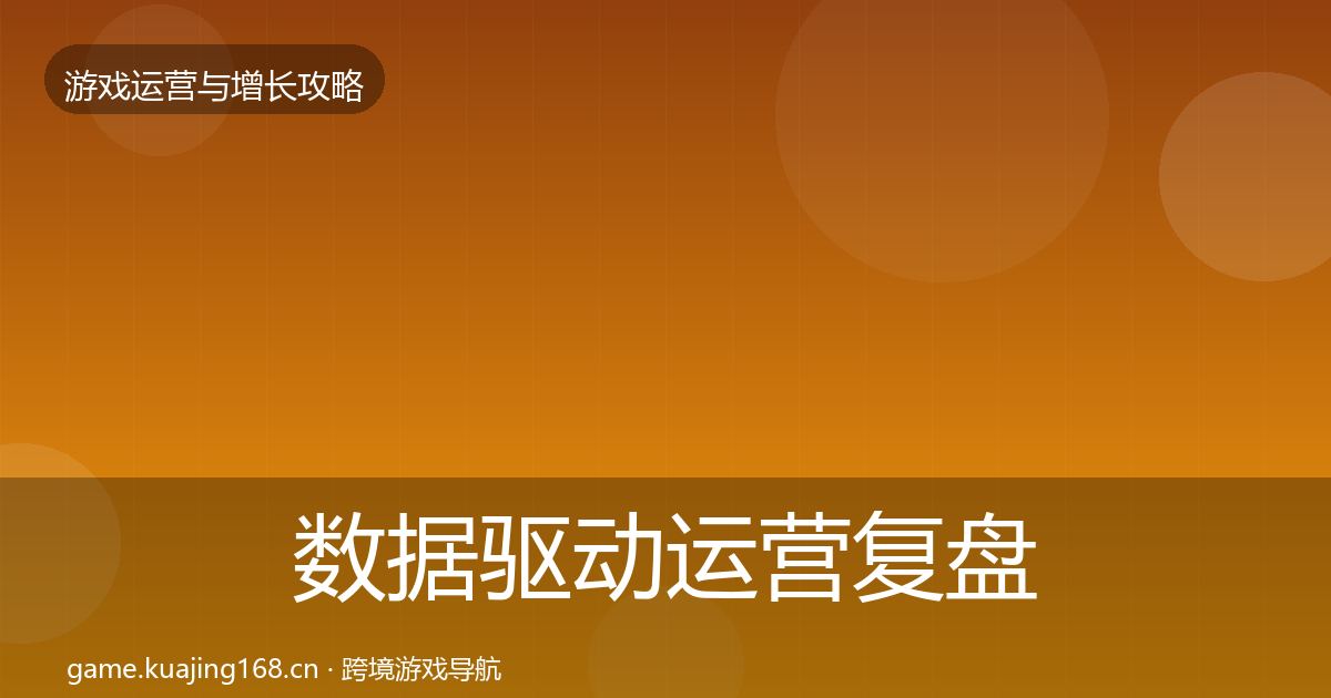 数据驱动运营复盘总结实践指南·第1508篇