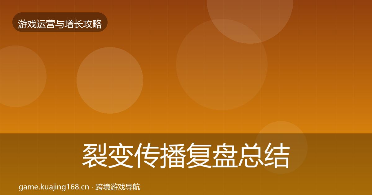 裂变传播复盘总结入门到进阶·第1547篇