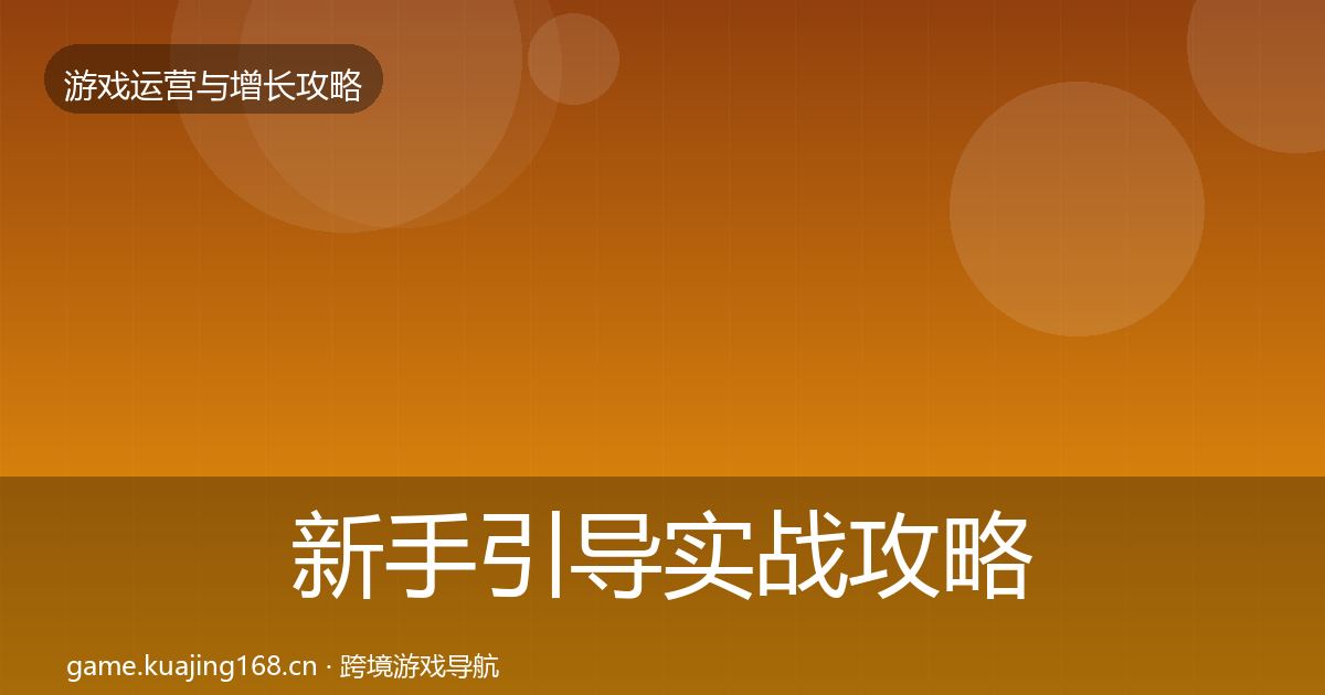 新手引导实战攻略入门到进阶·第1563篇