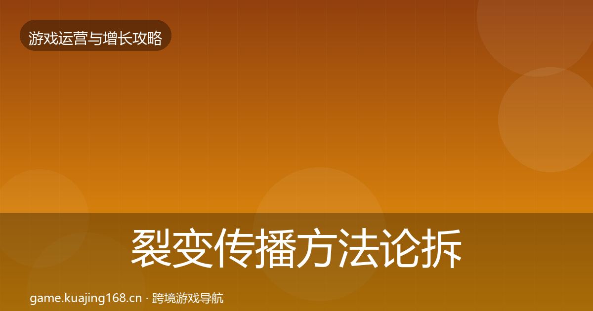 裂变传播方法论拆解入门到进阶·第1567篇