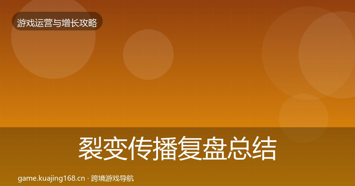 裂变传播复盘总结入门到进阶·第1587篇