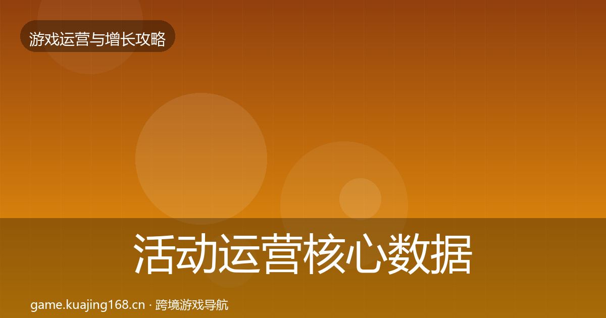 活动运营核心数据指标入门到进阶·第1596篇