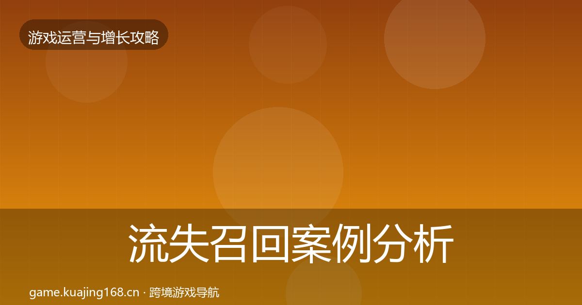 流失召回案例分析要点梳理·第1613篇