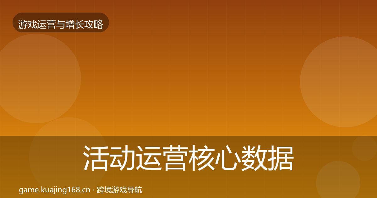 活动运营核心数据指标入门到进阶·第1636篇