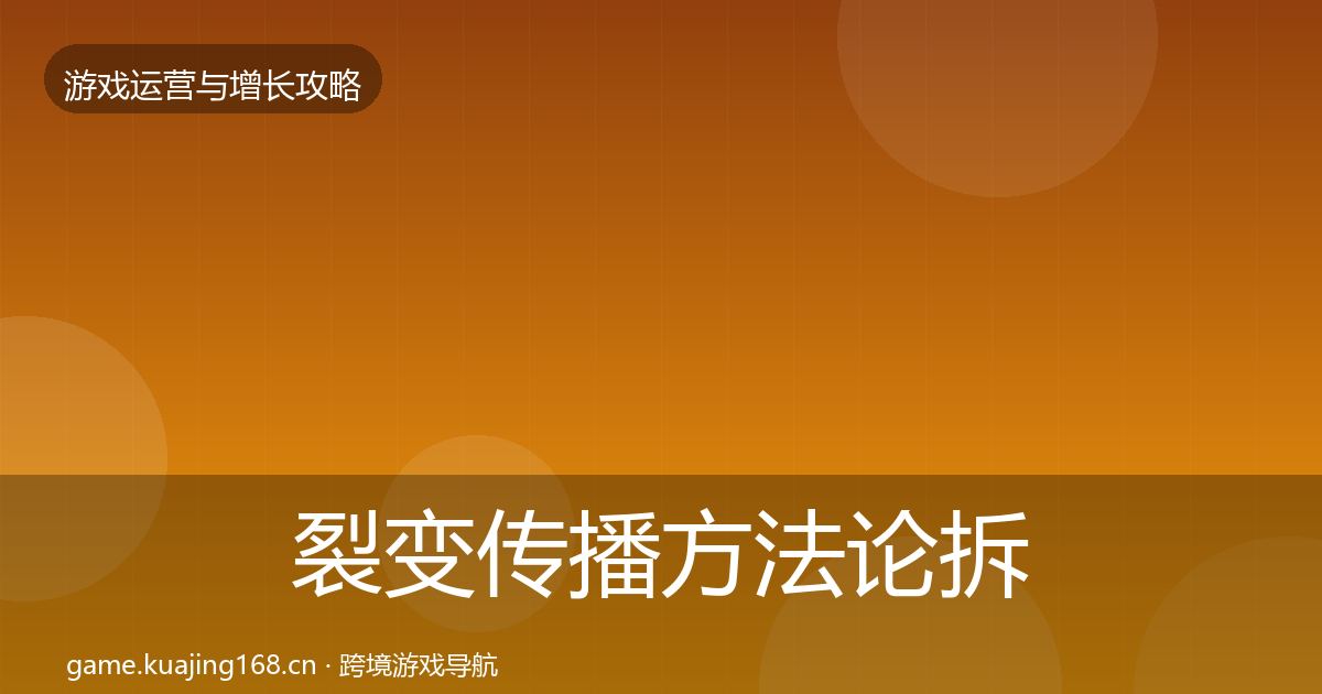 裂变传播方法论拆解入门到进阶·第1647篇