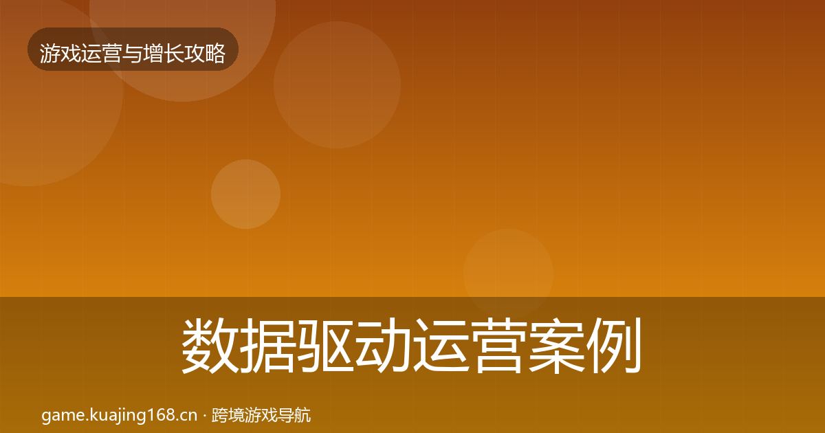 数据驱动运营案例分析实践指南·第1653篇