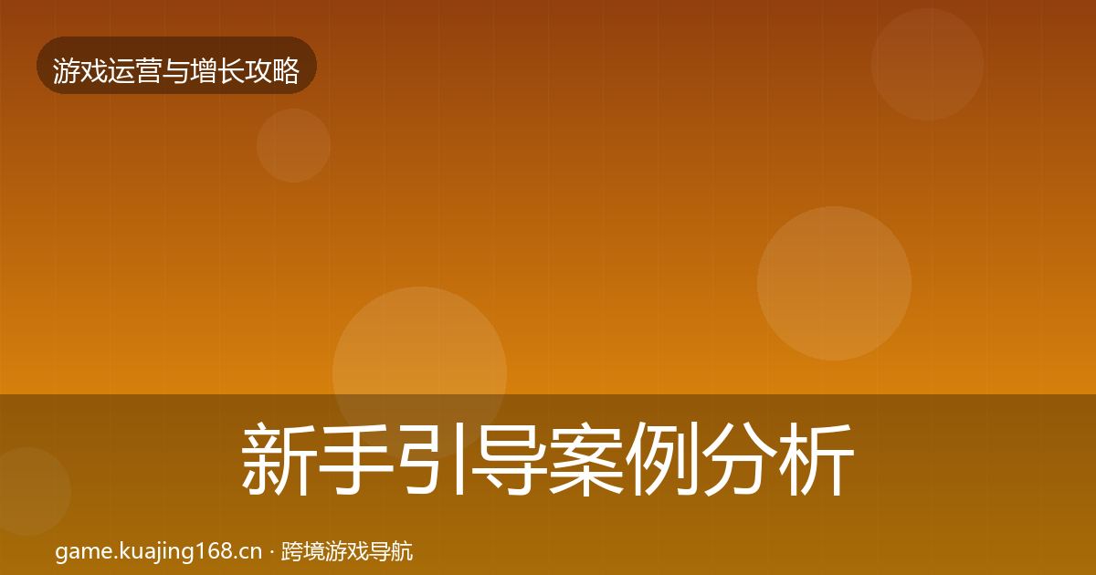新手引导案例分析入门到进阶·第1653篇