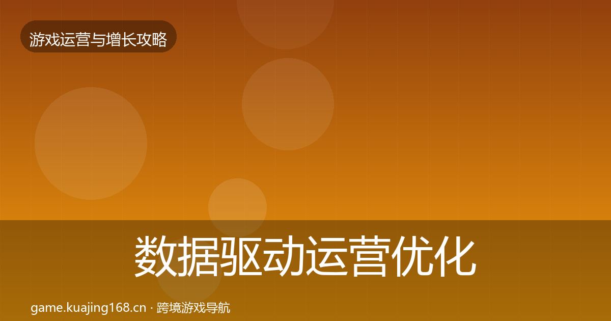 数据驱动运营优化建议实践指南·第1663篇
