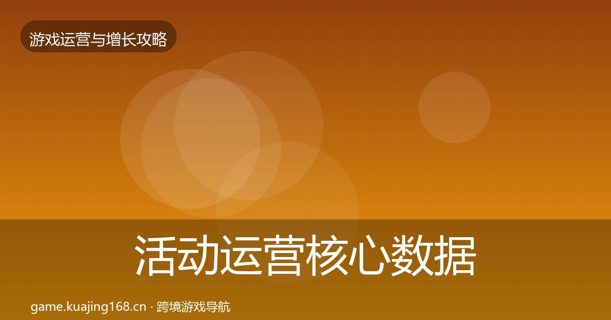 活动运营核心数据指标入门到进阶·第1676篇