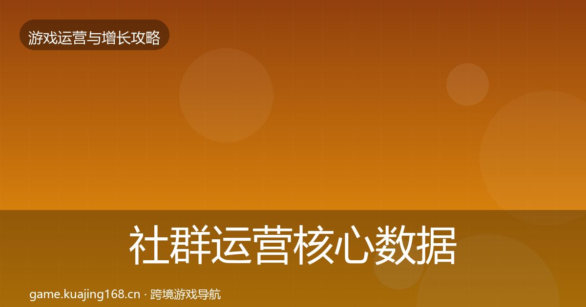 社群运营核心数据指标全攻略·第1677篇