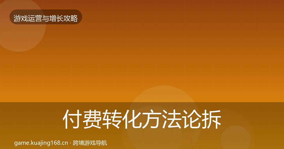 付费转化方法论拆解要点梳理·第1686篇