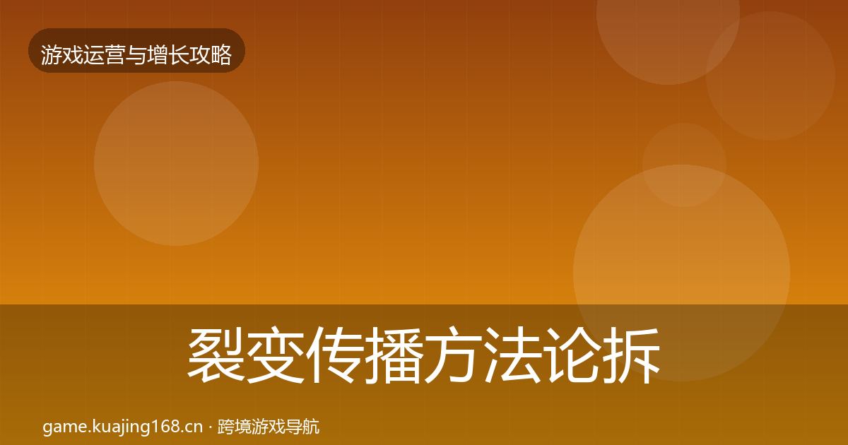裂变传播方法论拆解入门到进阶·第1687篇